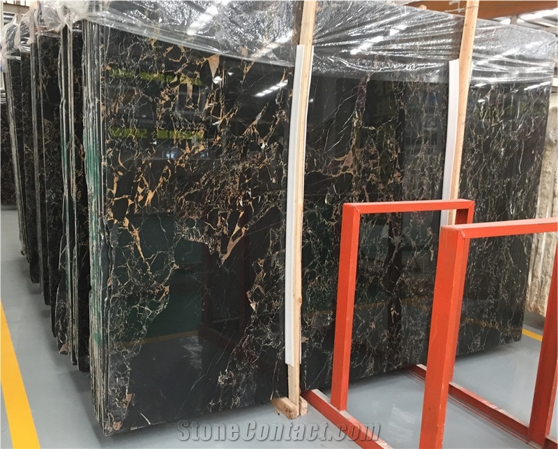 Interior Decoration Italian Portoro Macchia Oro Marble Slabs & Tiles,Black Marble for Wall Tiles