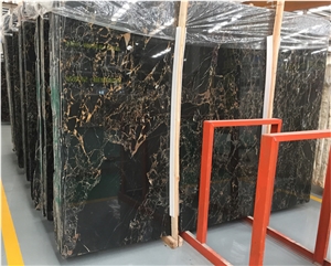 Interior Decoration Italian Portoro Macchia Oro Marble Slabs & Tiles,Black Marble for Wall Tiles