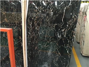Interior Decoration Italian Portoro Macchia Oro Marble Slabs & Tiles,Black Marble for Wall Tiles