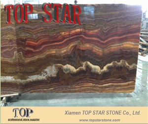Mexico Orange Tiger Onyx Slabs