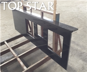 Polished Shanxi Ice Black Granite Double Sink Kitchen Benchtops