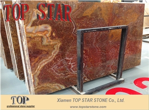 Turkey Red Onyx Polished Slabs &Tiles