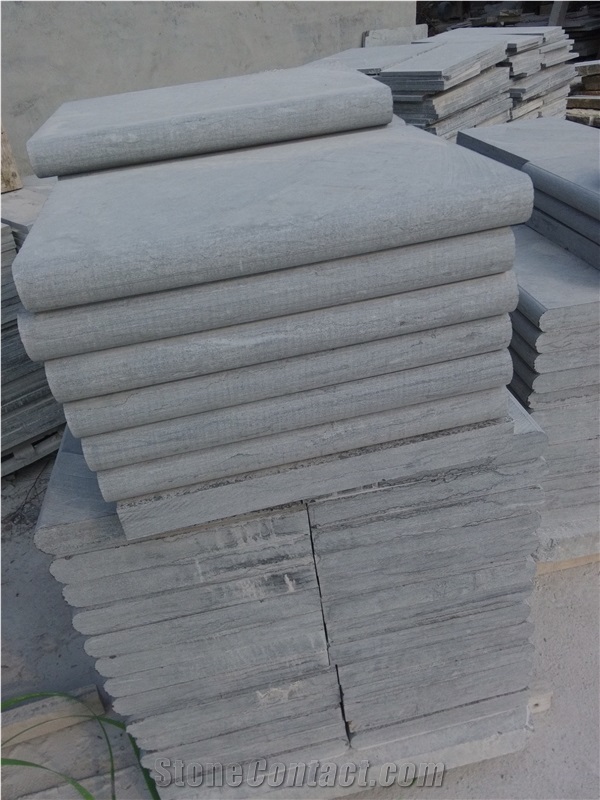 China Blue Limestone Swimming Pool Copping,Blue Limestone Swimming Pool Copping Bluestone Slabs & Tiles