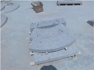 China G341 Grey Granite Curved Kerbstone, Flower Bed Stone, Special Shape, Circle
