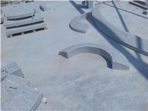 China G341 Grey Granite Curved Kerbstone, Flower Bed Stone, Special Shape, Circle