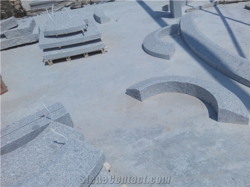 China G341 Grey Granite Curved Kerbstone, Flower Bed Stone, Special Shape, Circle