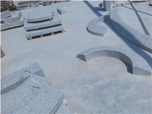 China G341 Grey Granite Curved Kerbstone, Flower Bed Stone, Special Shape, Circle