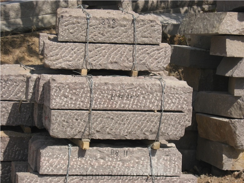 Rough Surface Red Granite Kerbstone,Rough Granite, G354 Red Granite Kerbs