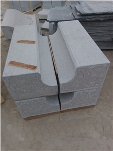 Special Shape Grey Granite Kerbs,Carved Kerbs, G375 Grey Granite Kerbs