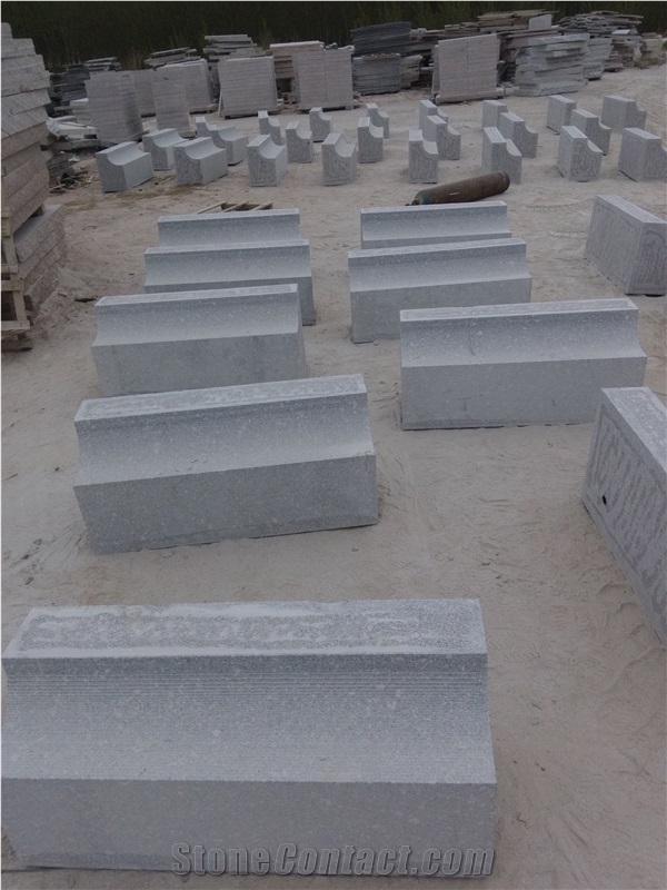 Special Shape Grey Granite Kerbs,Carved Kerbs, G375 Grey Granite Kerbs