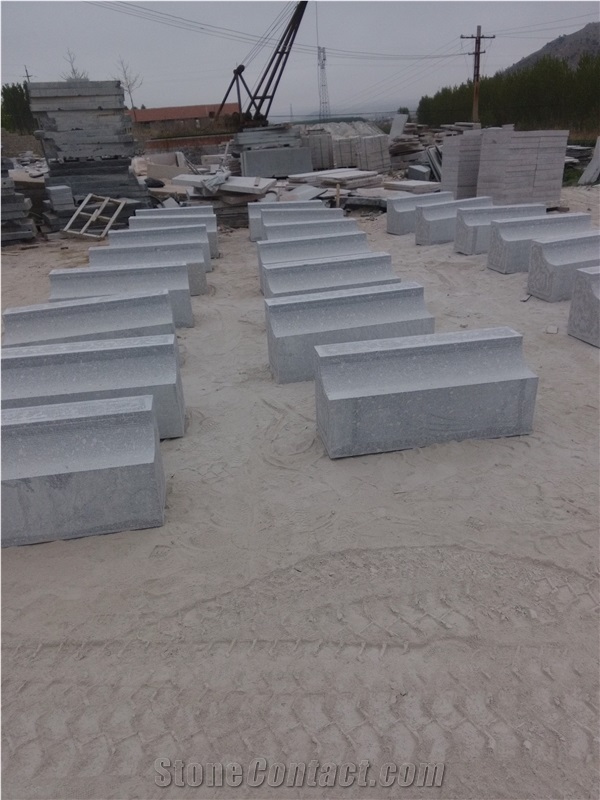 Special Shape Grey Granite Kerbs,Carved Kerbs, G375 Grey Granite Kerbs