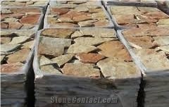 Landscaping Stones Flagstone, Beige Italy Limestone Irregular Flagstone