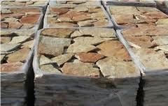 Landscaping Stones Flagstone, Beige Italy Limestone Irregular Flagstone