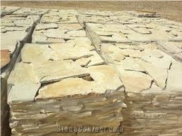 Landscaping Stones Flagstone, Beige Italy Limestone Irregular Flagstone