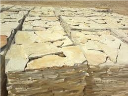 Landscaping Stones Flagstone, Beige Italy Limestone Irregular Flagstone