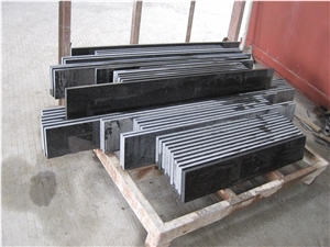 India Black Galaxy /Gold Star Galaxy Granite Steps & Stairs / Cut to Size