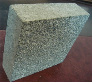 China G612 Frog Green Granite Bushhammered Cube Stone & Pavers