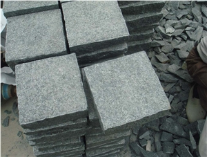 Frog Green G612 Granite Flamed+Natural Split Pavers & Cube Stone