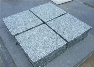 G612 Granite Flamed+Natural Split Cube Stone & Pavers, China Green Granite Cubes