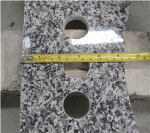 G623 Silvery Grey Granite Vanity Tops, China Light Grey Granite Bath Tops
