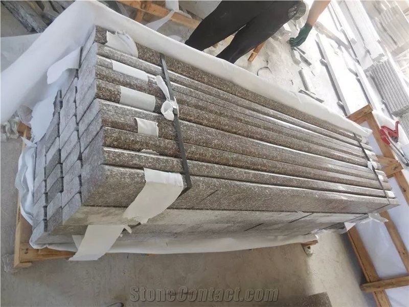 G664 Granite Polished Stairs & Steps, China Cheap Pink Granite Stairs & Risers