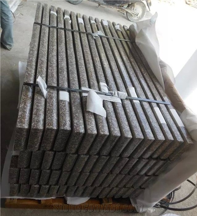 G664 Granite Polished Stairs & Steps, China Cheap Pink Granite Stairs & Risers