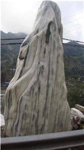 Green Wave Marble Landscape Stone,Garden Boulders