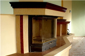 Tan Brown Granite Fireplace Hearth, Brown Granite Fireplace India