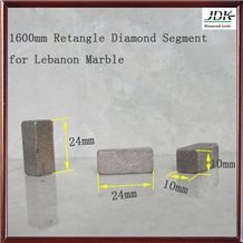 1600mm Retangle Diamond Segment for Lebanon Marble