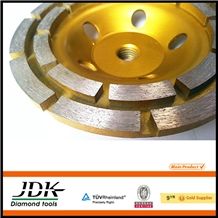 Diamond Cup Wheel Double Row Turbo for Granite Grinding