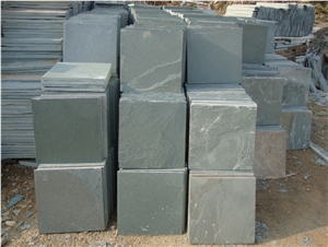 Green Slate Flooring Tiles, China Green Slate
