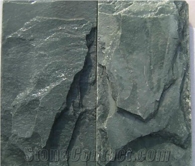 Green Slate Mushroom Stone,Wall Cladding Slate