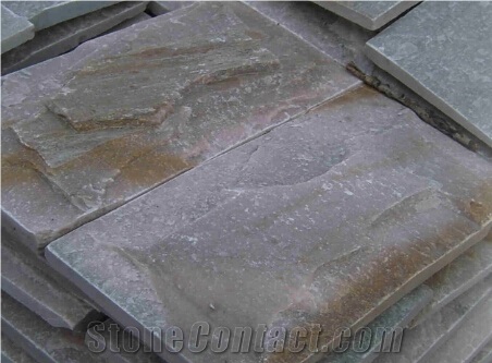 White Mushroom Slate Tiles,Exterior Walling Cladding Tiles