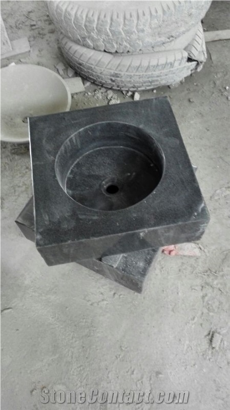 Absolute Black Granite Sinks,Basins,India Black Granite