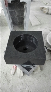 Absolute Black Granite Sinks,Basins,India Black Granite