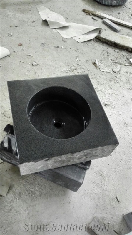 Absolute Black Granite Sinks,Basins,India Black Granite