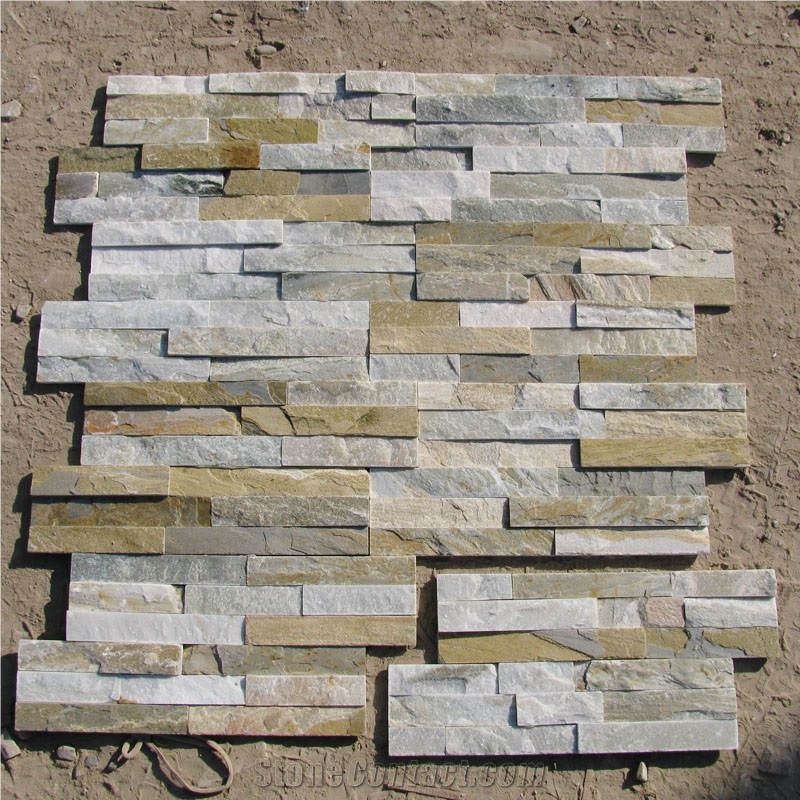Quartzite Ledge Stones,Thin Stone Veneer Panel,Cultured Stones,Stacked Stones