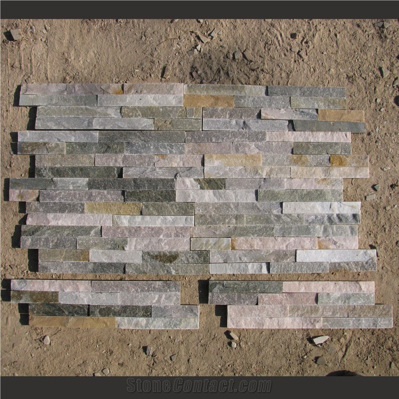 Quartzite Ledge Stones,Thin Stone Veneer Panel,Cultured Stones,Stacked Stones