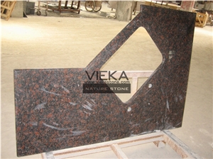 Tan Brown Granite,India Brown,Tan Braun Kitchen Tops, Bar Tops,Vanity Tops, Worktops and Island Tops Polished Back Splash Usa and Canada Uk Etc Laminated Bullnose Ogee Bevel