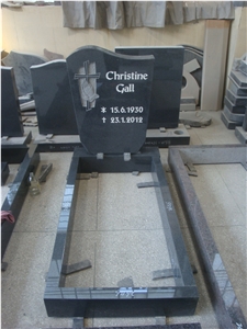 Black Granite Cross Headstone, Black Granite Monument & Tombstone