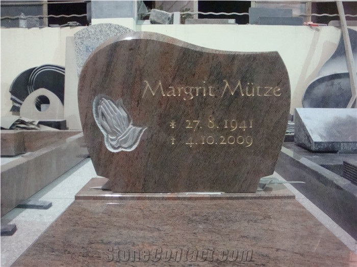 Red Granite Engraved Monuments