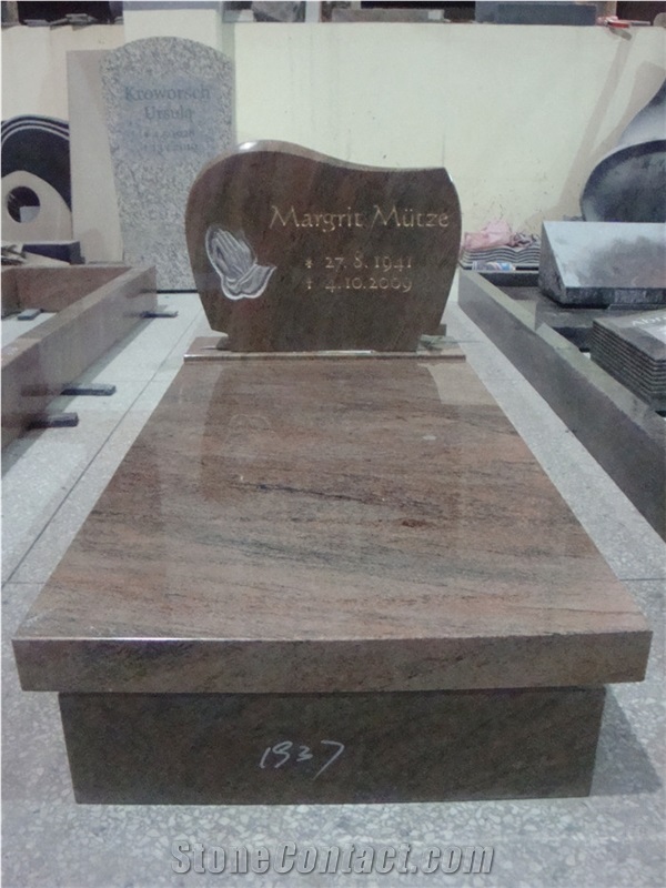 Red Granite Engraved Monuments