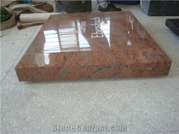 Red Granite Monument Tablet, Red Granite Monument & Tombstone