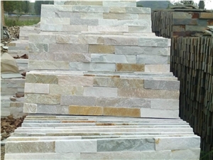 Cheap Yellow Slate Rusty Slate Culture Stone Thin Panel Carton Package Popular Stone Veneer