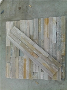 Cheap Yellow Slate Rusty Slate Culture Stone Thin Panel Carton Package Popular Stone Veneer
