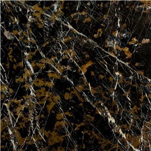 Black Portoro - Double Polished Tiles for Interior Flooring and Skirting