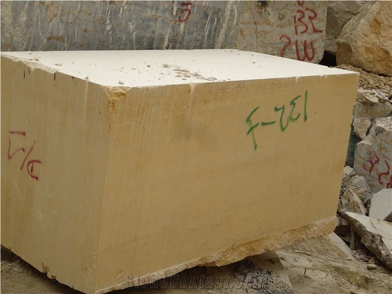Raw Mango Sandstone Blocks (Uncut), Pakistan Yellow Sandstone