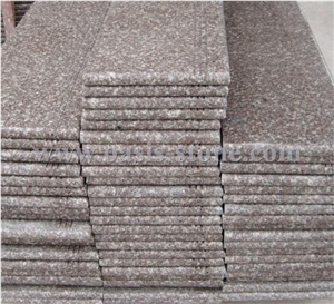China Pink G664 Granite Stairs & Steps,Misty Brown Granite Stairs