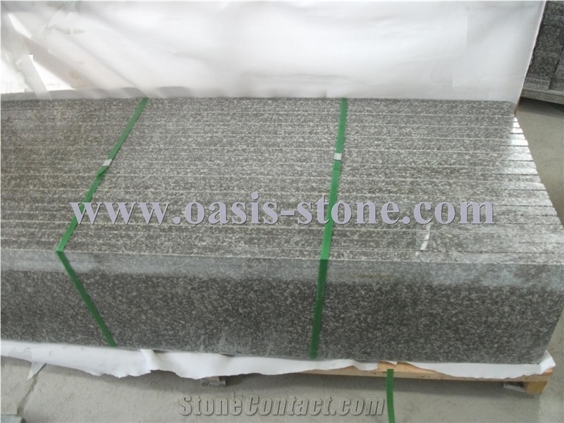 China Pink G664 Granite Stairs & Steps,Misty Brown Granite Stairs