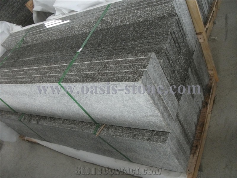 China Pink G664 Granite Stairs & Steps,Misty Brown Granite Stairs